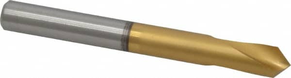 Guhring - 3/8" Body Diam, 90°, 89mm OAL, High Speed Steel Spotting Drill - USA Tool & Supply