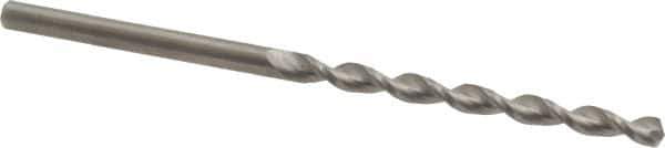Guhring - 1/8" 130° Solid Carbide Jobber Drill - Bright Finish, Right Hand Cut, Parabolic Flute, Straight Shank, 69.85mm OAL, Standard Point - USA Tool & Supply