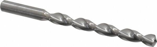 Guhring - 23/64" 130° Solid Carbide Jobber Drill - Bright Finish, Right Hand Cut, Parabolic Flute, Straight Shank, 4-7/8" OAL, Standard Point - USA Tool & Supply