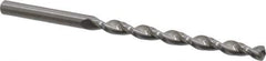 Guhring - #8 130° Solid Carbide Jobber Drill - Bright Finish, Right Hand Cut, Parabolic Flute, Straight Shank, 3-5/8" OAL, Standard Point - USA Tool & Supply
