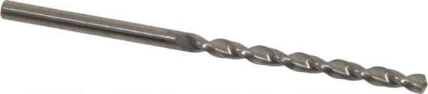Guhring - #30 130° Solid Carbide Jobber Drill - Bright Finish, Right Hand Cut, Parabolic Flute, Straight Shank, 69.85mm OAL, Standard Point - USA Tool & Supply