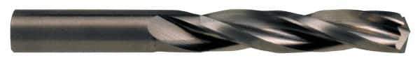 Kennametal - #7 150° Solid Carbide Jobber Drill - Bright Finish, Right Hand Cut, Spiral Flute, Straight Shank, 2-7/16" OAL, Notched Point - USA Tool & Supply