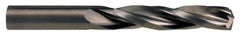 Kennametal - #7 150° Solid Carbide Jobber Drill - Bright Finish, Right Hand Cut, Spiral Flute, Straight Shank, 2-7/16" OAL, Notched Point - USA Tool & Supply