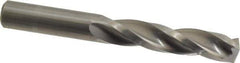 Guhring - 7/16" 150° Solid Carbide Jobber Drill - Bright Finish, Right Hand Cut, Spiral Flute, Straight Shank, 3-3/4" OAL, Standard Point - USA Tool & Supply