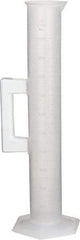 Bel-Art - 1,000 ml Polypropylene Graduated Cylinder - 10 ml Graduation, 2-17/32" Diam x 17-19/64" High - USA Tool & Supply