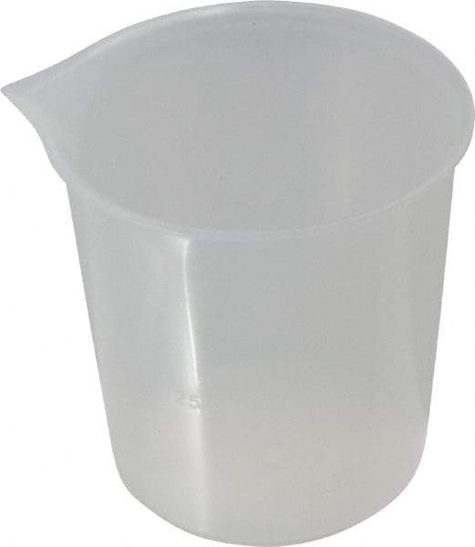 Bel-Art - 250 ml Polypropylene Graduated Beaker - 50 ml Graduation, 3-19/64" Diam x 3-7/16" High - USA Tool & Supply