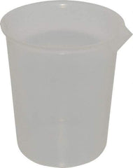 Bel-Art - 1,000 ml Polypropylene Graduated Beaker - 100 ml Graduation, 5-1/8" Diam x 5-15/16" High - USA Tool & Supply