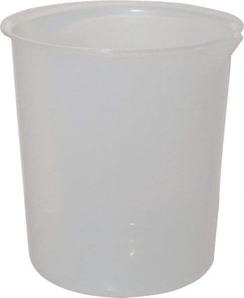 Bel-Art - 4,000 ml Polypropylene Graduated Beaker - 1,000 ml Graduation, 8-29/64" Diam x 9-5/64" High - USA Tool & Supply