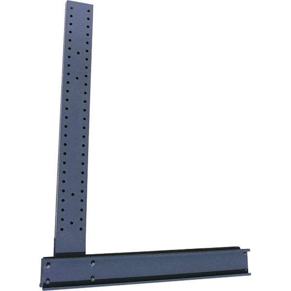 Made in USA - 8' High Single Sided Upright Cantilever Rack - 10,600 Lb Capacity, 50" Base Length - USA Tool & Supply