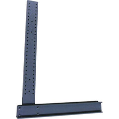 Made in USA - 8' High Single Sided Upright Cantilever Rack - 10,600 Lb Capacity, 50" Base Length - USA Tool & Supply