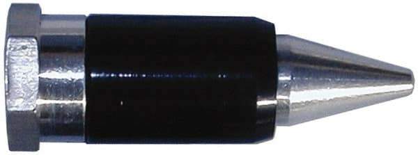 Coilhose Pneumatics - Blow Gun Safety High Flow Nozzle - 1/2-27 UNS, 2" Long, Aluminum - USA Tool & Supply