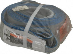 Lift-All - 12' Long x 3" Wide, 4,800 Lb Vertical Capacity, 1 Ply, Polyester Web Sling - 3,800 Lb Choker Capacity, Silver (Color) - USA Tool & Supply