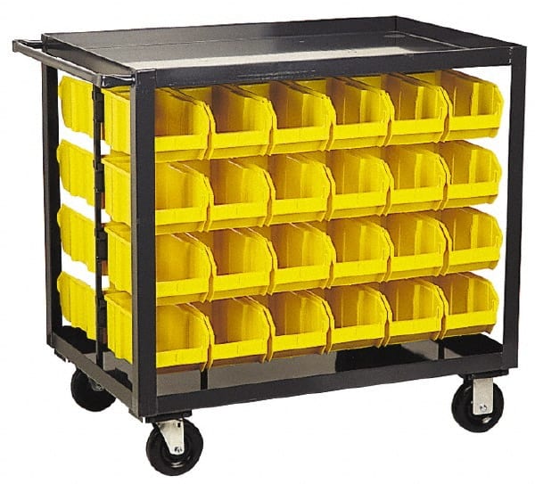 Quantum Storage - 800 Lb Capacity, 36" Deep x 24" Wide x 35-1/2" High, Steel Mobile Rack - USA Tool & Supply