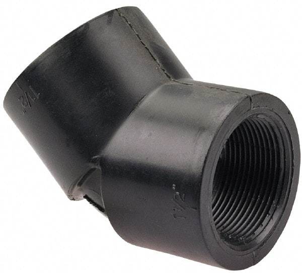 NIBCO - 1-1/2" Polypropylene Plastic Pipe Fitting - FPT x FPT End Connections - USA Tool & Supply