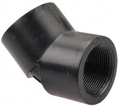 NIBCO - 1" Polypropylene Plastic Pipe Fitting - FPT x FPT End Connections - USA Tool & Supply