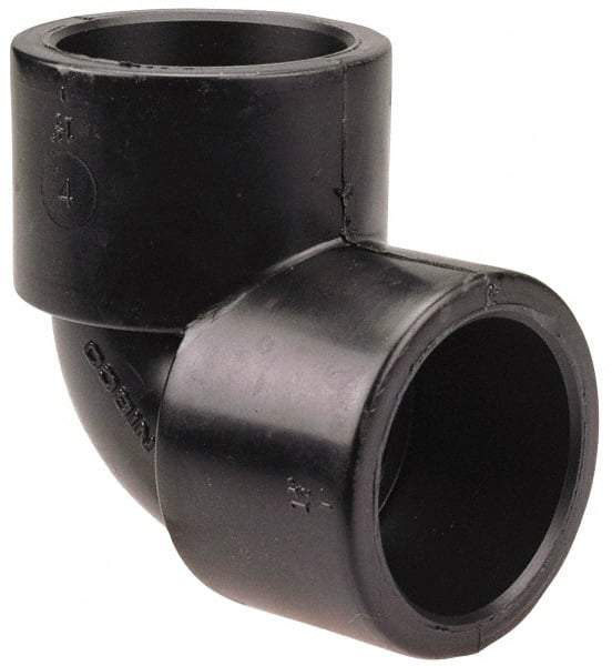 NIBCO - 1" Polypropylene Plastic Pipe 90° Elbow - Schedule 80, S x S End Connections - USA Tool & Supply