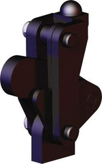 De-Sta-Co - 5,058 Lb Holding Capacity, Vertical Handle, Manual Hold Down Toggle Clamp - 200° Bar Opening, Weldable Base, Oxide Finish, Forged Alloy Steel - USA Tool & Supply