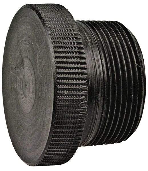 NIBCO - 1-1/4" Polypropylene Plastic Pipe Threaded Plug - Schedule 80, MPT End Connections - USA Tool & Supply