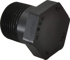 NIBCO - 3/4" Polypropylene Plastic Pipe Threaded Plug - Schedule 80, MPT End Connections - USA Tool & Supply
