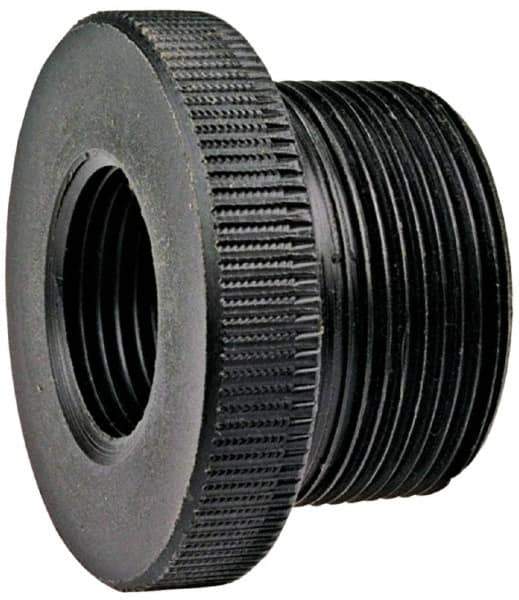 NIBCO - 1-1/4 x 1" Polypropylene Plastic Pipe Flush Reducer Bushing - Schedule 80, MPT x FPT End Connections - USA Tool & Supply