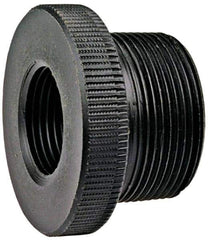 NIBCO - 1-1/2 x 1" Polypropylene Plastic Pipe Flush Reducer Bushing - Schedule 80, MPT x FPT End Connections - USA Tool & Supply