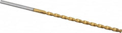 Taper Length Drill Bit: 0.1200″ Dia, 130 ° Coated, RH Cut, Parabolic Flute, Cylindrical Shank, Series 668