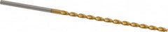 Taper Length Drill Bit: 0.1015″ Dia, 130 ° TiN Finish, RH Cut, Parabolic Flute, Straight Shank, Series 668