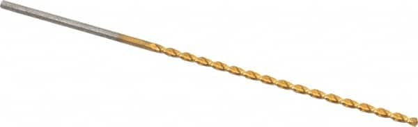 Taper Length Drill Bit: 0.0520″ Dia, 130 ° Coated, RH Cut, Parabolic Flute, Cylindrical Shank, Series 668