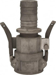 EVER-TITE Coupling Products - 1-1/2" Aluminum Cam & Groove Suction & Discharge Hose Female Coupler Hose Shank - Part C, 250 Max psi - USA Tool & Supply