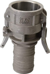 EVER-TITE Coupling Products - 1" Stainless Steel Cam & Groove Suction & Discharge Hose Female Coupler Hose Shank - Part C, 250 Max psi - USA Tool & Supply