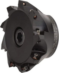 Kennametal - 4" Cut Diam, 0.098" Max Depth, 1-1/4" Arbor Hole, 9 Inserts, XD 12 Insert Style, Indexable Copy Face Mill - C7792VXD12-A4.00Z09R Cutter Style, 1.97" High, Through Coolant, Series 7792 - USA Tool & Supply