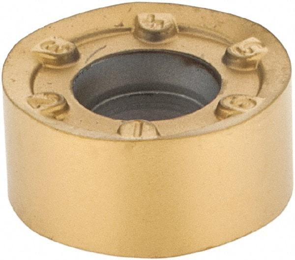 Kennametal - RNGJ1204M0 LD Grade KC725M Carbide Milling Insert - TiN/TiCN/TiN Finish, 0.187" Thick, 12mm Inscribed Circle - USA Tool & Supply