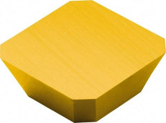 Sandvik Coromant - SEM43 Grade 235 Carbide Milling Insert - TiCN/TiN Finish, 3/16" Thick, 1/2" Inscribed Circle, 1.2mm Corner Radius - USA Tool & Supply