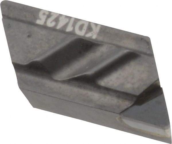 Kennametal - NPL51, KD1425 Grade Diamond Tipped Profiling Insert - Uncoated, 55° Incl Angle, Parallelogram, 0.4566" Side Length, 1/8" Thick, 1/64" Corner Radius - USA Tool & Supply