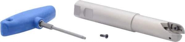 Iscar - 1" Cut Diam, 0.79" Max Depth of Cut, 1" Shank Diam, 6.7" OAL, Indexable Ball Nose End Mill - 2-3/4" Head Length, Straight Shank, BCM Toolholder, BCR... Insert - USA Tool & Supply