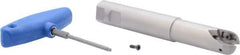 Iscar - 1" Cut Diam, 0.79" Max Depth of Cut, 1" Shank Diam, 6.7" OAL, Indexable Ball Nose End Mill - 2-3/4" Head Length, Straight Shank, BCM Toolholder, BCR... Insert - USA Tool & Supply