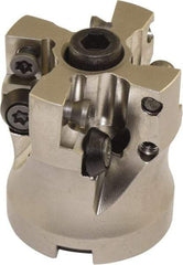 Millstar - 1-1/2" Cutter Diam, 0.04" Max Depth of Cut, Indexable High-Feed Face Mill - 1/2" Arbor Hole Diam - USA Tool & Supply