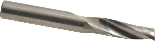 Onsrud - 3/8" Cutting Diam x 1-1/8" Length of Cut, 1 Flute, Upcut Spiral Router Bit - Uncoated, Right Hand Cut, Solid Carbide, 3" OAL x 3/8" Shank Diam, Single Edge, 21° Helix Angle - USA Tool & Supply