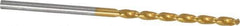 Guhring - 2mm 130° Cobalt Jobber Drill - TiN Finish, Right Hand Cut, Parabolic Flute, Straight Shank, 1-15/16" OAL, Standard Point - USA Tool & Supply