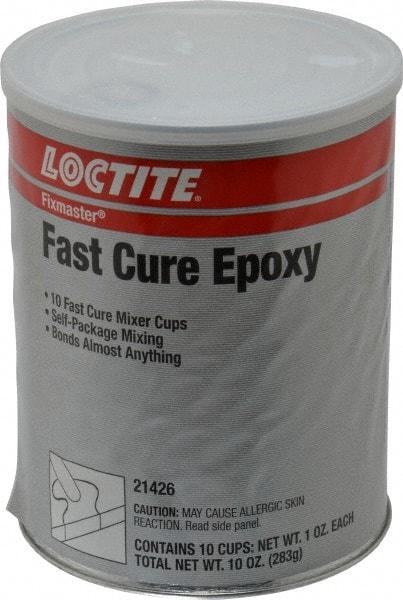 Loctite - 1 oz Can Two Part Epoxy - 5 min Working Time, 1,955 psi Shear Strength, Series Fixmaster - USA Tool & Supply