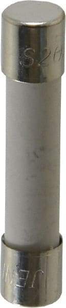 Ferraz Shawmut - 250 VAC, 20 Amp, Time Delay Miniature Ceramic Fuse - Clip Mount, 1-1/4" OAL, 1/4" Diam - USA Tool & Supply