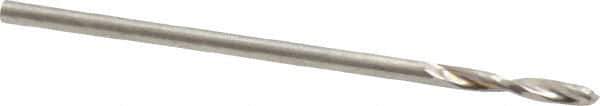 Guhring - 1.2mm 130° Parabolic Flute High Speed Steel Screw Machine Drill Bit - Bright Finish, Right Hand Cut, 7mm Flute Length, 28mm OAL, Standard Point, Straight Shank - USA Tool & Supply