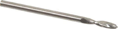 Guhring - 2.25mm 130° Parabolic Flute High Speed Steel Screw Machine Drill Bit - Bright Finish, Right Hand Cut, 13mm Flute Length, 40mm OAL, Standard Point, Straight Shank - USA Tool & Supply