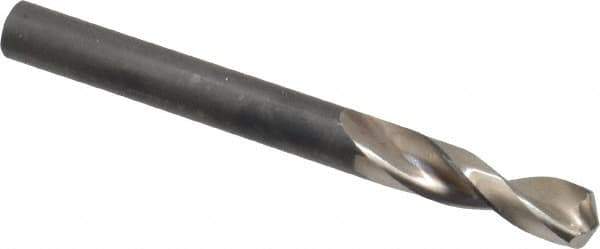 Guhring - 6.6mm 130° Parabolic Flute High Speed Steel Screw Machine Drill Bit - Bright Finish, Right Hand Cut, 31mm Flute Length, 70mm OAL, Standard Point, Straight Shank - USA Tool & Supply