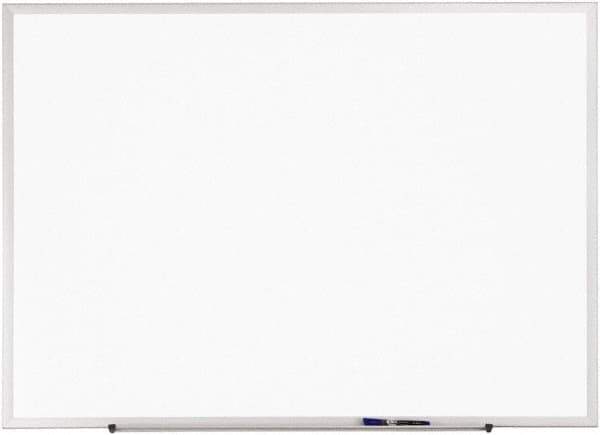 Quartet - 36" High x 48" Wide Erasable Melamine Marker Boards - Anodized Aluminum, 36-1/4" Deep, Includes One Quartet Dry-Erase Marker & Attachable Accessory Tray & Mounting Hardware - USA Tool & Supply