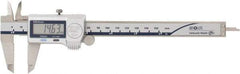 Mitutoyo - 0 to 150mm Range, 0.01mm Resolution, Electronic Caliper - 40mm Carbide-Tipped Jaws, 0.001" Accuracy - USA Tool & Supply
