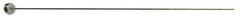 Gibraltar - 3/8" Pin Diam, 5/8" Head Diam x 1/4" Head Height, 10" OAL, Straight Ejector Pin - Steel, 9-3/4" Pin Length - USA Tool & Supply