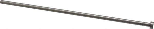 Gibraltar - 1/4" Pin Diam, 7/16" Head Diam x 3/16" Head Height, 10" OAL, Straight Ejector Pin - Steel, 9-13/16" Pin Length - USA Tool & Supply