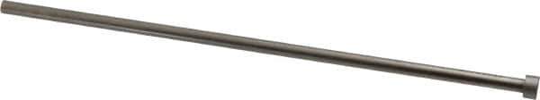 Gibraltar - 17/64" Pin Diam, 7/16" Head Diam x 1/4" Head Height, 10" OAL, Straight Ejector Pin - Steel, 9-3/4" Pin Length - USA Tool & Supply