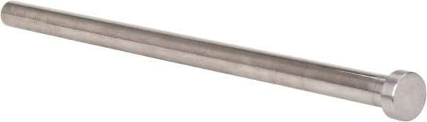 Gibraltar - 1/2" Pin Diam, 3/4" Head Diam x 1/4" Head Height, 10" OAL, Straight Ejector Pin - Steel, 9-3/4" Pin Length - USA Tool & Supply